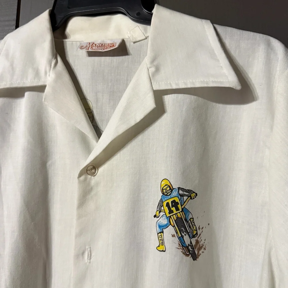 Vintage Motorcycle Print Tee! My Grandfathers old tees! Never worn! 70’s